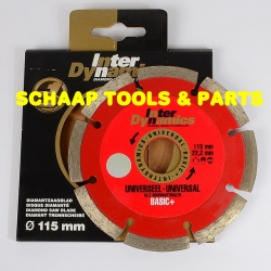 Diamant zaagblad universeel 115 x 22.23 mm basic+ | 411143